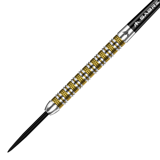 Mission Kinsuji Steeldarts ist auf dem Foto zu erkennen. Die Darts werden im Detail präsentiert.