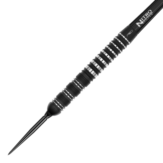 Red Dragon Sable Parallel Switch Point Steel Darts Abgebildet sind die Red Dragon Sable Parallel Switch Point Steeldarts. Die Darts werden seitlich gezeigt und sind aus Metall gefertigt.