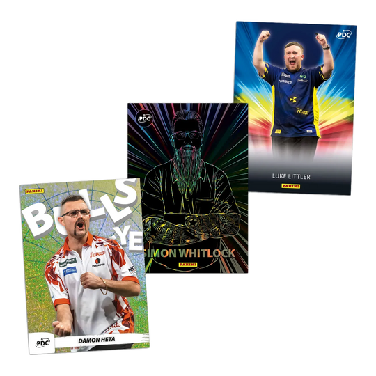 Panini PDC World Championship 2026 Trading Cards - Collectors Box Abgebildet ist die Panini PDC World Championship 2026 Trading Cards - Collectors Box. Diese Box enthält spezielle Case Hits und Sammlerkarten.