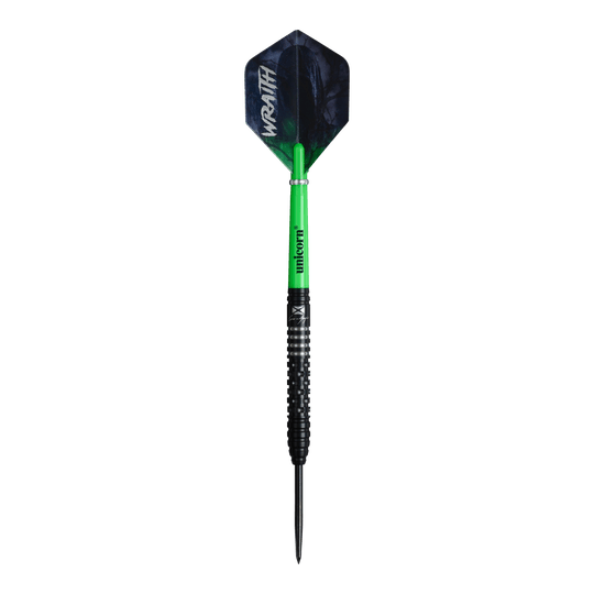 Unicorn Wraith Cameron Menzies Steel Darts - 23g Abgebildet ist das Produkt Unicorn Wraith Cameron Menzies Steeldarts - 23g. Die Steeldarts sind in einer 23-Gramm-Ausführung zu sehen.