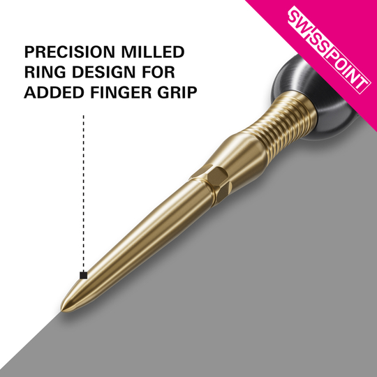 Target Swiss Point Dart Tips Signature RST - Gold Hier sind die Target Swiss Point Dartspitzen Signature RST - Gold zu sehen. Die goldfarbenen Spitzen sind ein hochwertiges Zubehör für Dartspieler.
