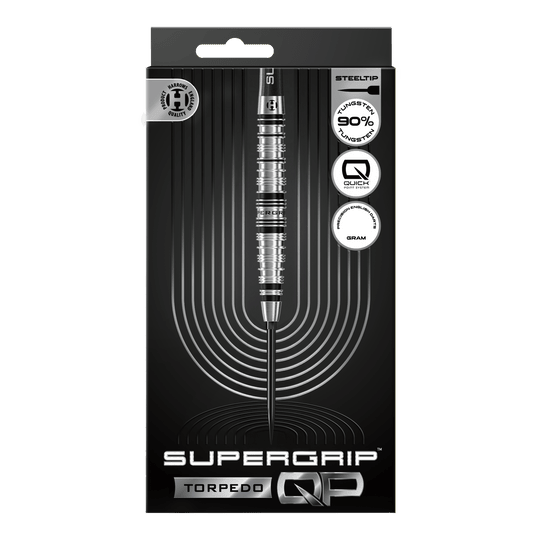 Harrows Supergrip Torpedo Quick Point Steel Darts Hier werden die Harrows Supergrip Torpedo Quick Point Steeldarts dargestellt. Diese Darts sind robust und für hohe Performance beim Spielen geeignet.