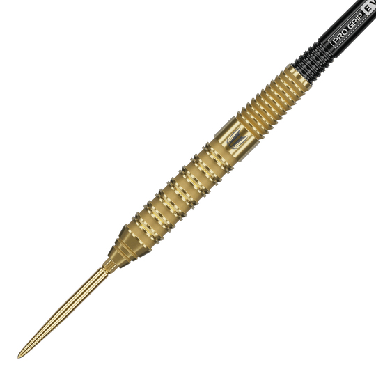 Zu sehen sind Target Bolide Envy 02 Swiss Point Steeldarts. Sie bieten eine elegante Gestaltung und gute Griffigkeit.