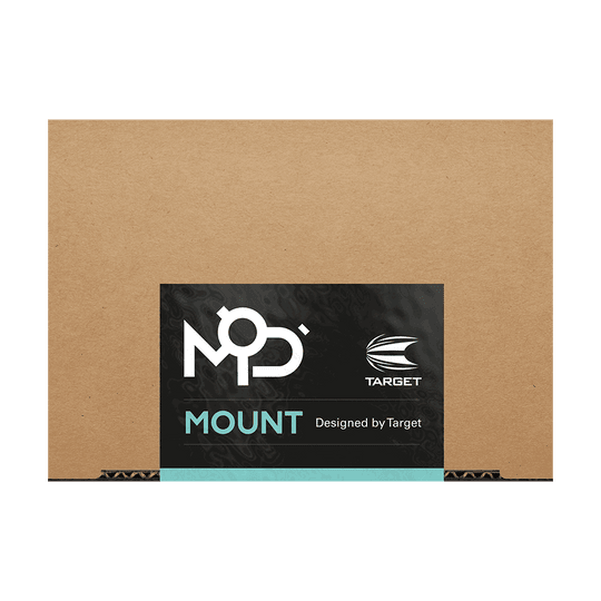 460003_Target_MOD_Mount_Handyhalterung_6 Die Abbildung zeigt die Verpackung des Produkts "Target MOD Mount Handyhalterung". Auf dem Karton ist ein schwarzes Etikett mit der Aufschrift "MOD Mount Designed by Target" zu sehen.