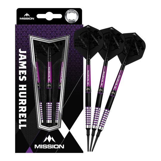 Mission James Hurrell Hillbilly Black Purple Softdarts - 18g