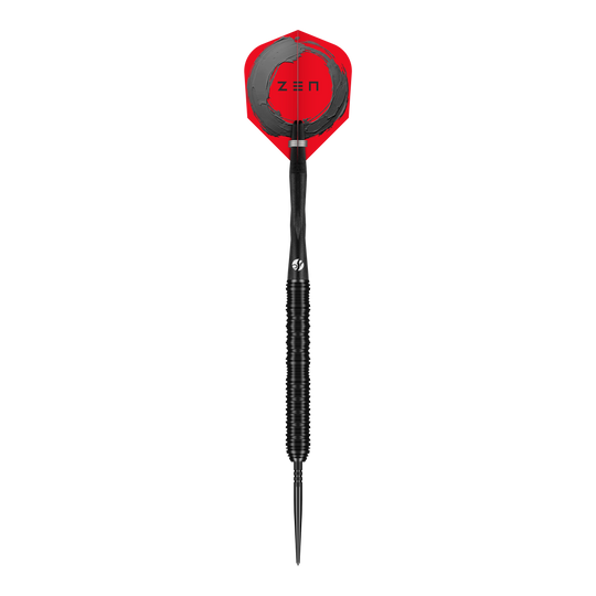 Shot ZEN Straight Turbo Point Steel Darts - 23g Gezeigt werden die Shot ZEN Straight Turbo Point Steeldarts mit 23g Gewicht. Sie sind ideal für Spieler, die Wert auf Balance und Präzision legen.