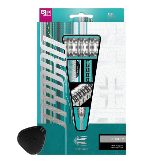 Dieses Bild zeigt die Target Hydro 03 Swiss Point Steeldarts. Die Darts sind modern gestaltet und für Dartspieler geeignet.