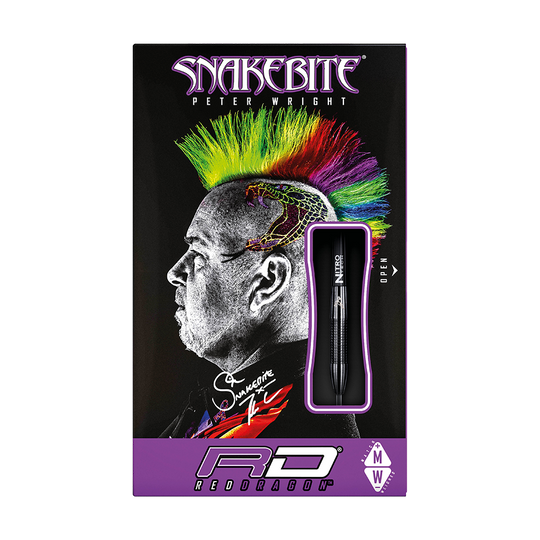 Red Dragon Peter Wright Snakebite 3 Black Steel darts