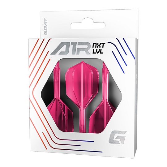 GOAT A1R No6 Flight Shaft System - Neon Pink Das Bild zeigt das GOAT A1R No6 Flight-Shaft-System in Neon Pink. Es ist ein moderner Flight-Shaft für Darts.