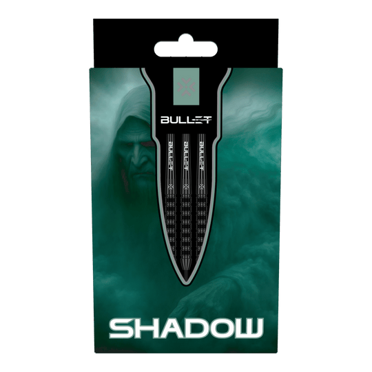 Bullet Shadow steel darts Auf dem Bild sieht man Bullet Shadow Steeldarts. Diese Steeldarts sind professionell gestaltet und eignen sich für das Steeldartspiel.