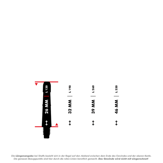 L-L-Style-Shafts Locked Straight - Clear