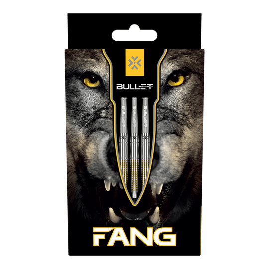 Bullet Fang steel darts Das Bild zeigt die Bullet Fang Steeldarts. Die Steeldarts sind detailliert abgebildet.