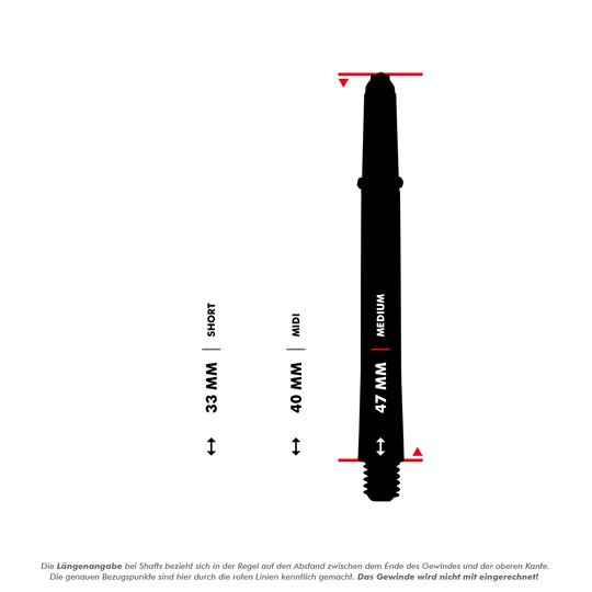 Harrows Supergrip Fusion Shafts - Red