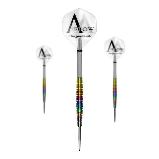 Dynasty Fallon Sherrock AFlow Black Line Rainbow Steeldarts - 23g