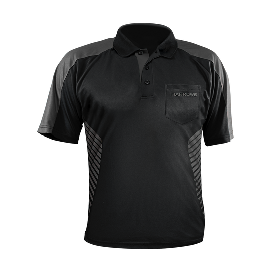 Harrows Vivid Dartshirt Black/Grey