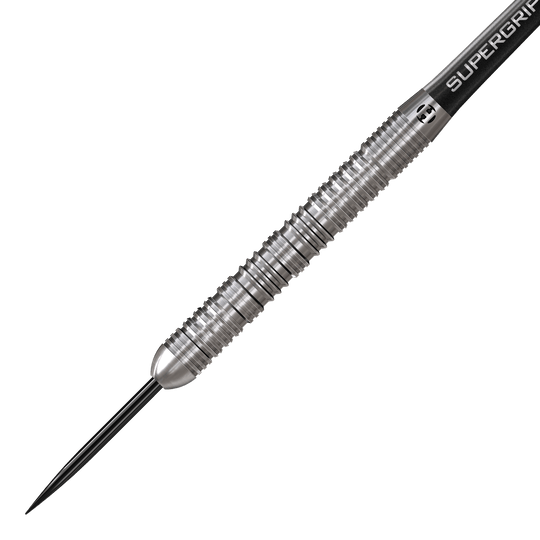 Harrows Impact Steel Darts Zu sehen ist ein weiteres Detailfoto von Harrows Impact Steeldarts. Die hochwertige Verarbeitung der Darts ist deutlich erkennbar.