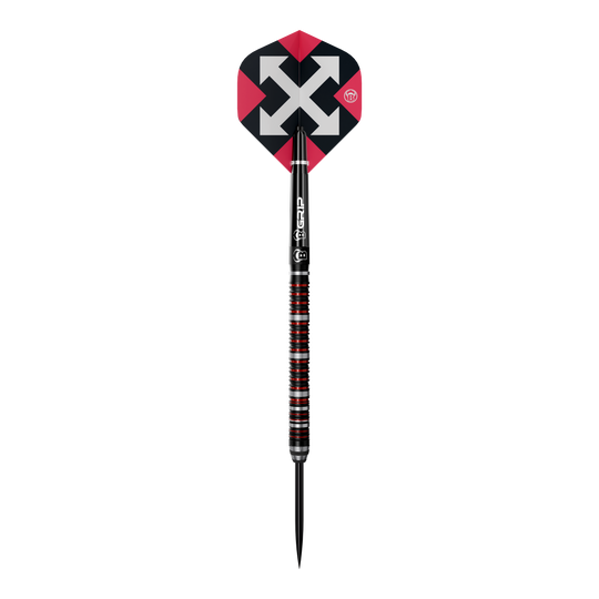 Zu sehen sind die Bulls Sixty S2 Steeldarts. Die Darts zeichnen sich durch ihr sportliches Design und ihre hochwertige Verarbeitung aus.
