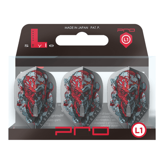 L-Style Ryan Searle Signature V4 Clear Black L1PRO Flights L-Style Ryan Searle Signature V4 Clear Black L1PRO Flights werden gezeigt. Die schwarzen Flights unterstreichen das moderne Design.