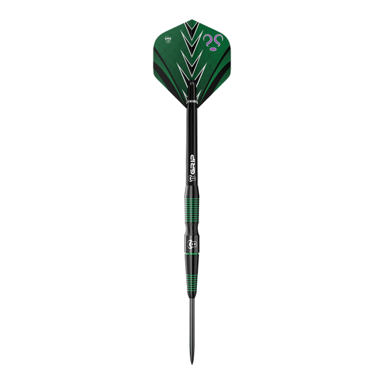 Bulls Brian Raman G2 steel darts Dieses Bild zeigt die Bulls Brian Raman G2 Steeldarts. Die Darts zeichnen sich durch ihr präzises Design aus.