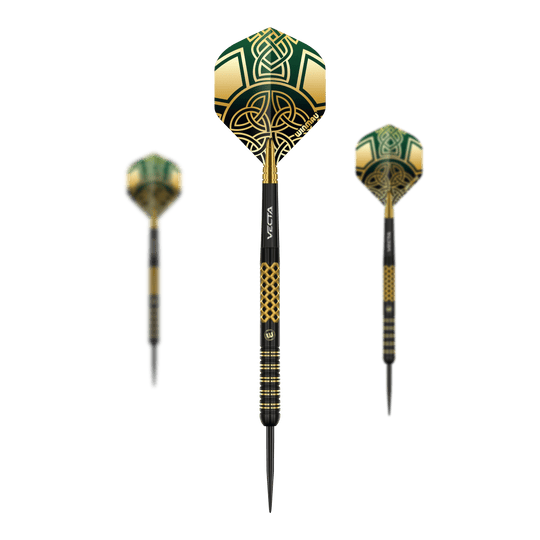 Winmau Brendan Dolan Signature Series Steeldarts Das Bild zeigt die Winmau Brendan Dolan Signature Series Steeldarts. Es handelt sich um ein Set hochwertiger Steeldarts für Präzisionswurf.