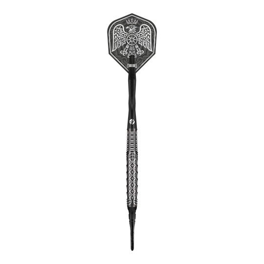 Shot Goths Wulfaz soft darts - 20g Das Bild zeigt die Shot Goths Wulfaz Softdarts mit 20g Gewicht. Die Darts sind speziell für Softdartspiele entworfen.