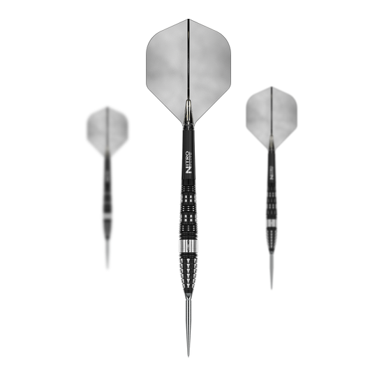 Das Bild zeigt die Red Dragon Recon Torpedo Steeldarts - 23g als Set. Diese Dartpfeile bieten eine ausgezeichnete Kontrolle beim Wurf.