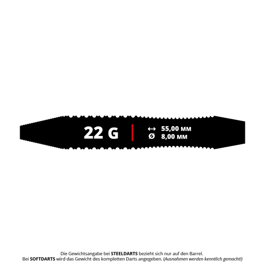 Mission Phantom Brass Steel Darts - 22g