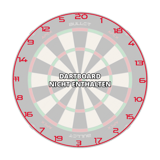 Das Bild zeigt einen weiteren roten Zahlenring für ein Dartboard. Die Datei heißt BT1000120_Bullet_Dartboard_Zahlenring_Rot_3.