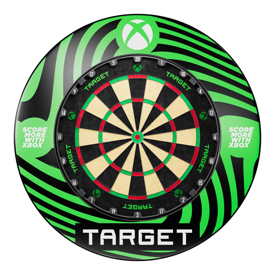 Target Xbox Dartboard Surround Bundle Das Foto zeigt das Target Xbox Dartboard Surround Bundle. Das Bundle eignet sich zur Umrandung und zum Schutz Ihrer Dartscheibe.