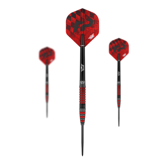Bulls NL Florian Price Steeldarts - 23g Hier ist das Set Bulls NL Florian Preis Steeldarts - 23g zu sehen. Die Abbildung zeigt den gesamten Lieferumfang.