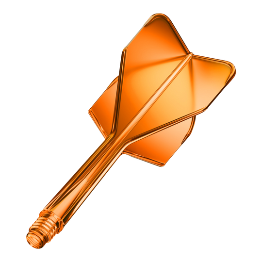 GOAT A1R No6 Flight Shaft System - Neon Orange Dieses Bild zeigt das GOAT A1R No6 Flight-Shaft-System in Neon Orange. Es handelt sich um einen Dart-Schaft mit Flug, präsentiert einzeln.