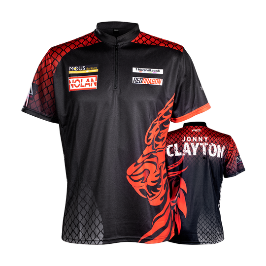 Red Dragon Jonny Clayton Tour dart shirt