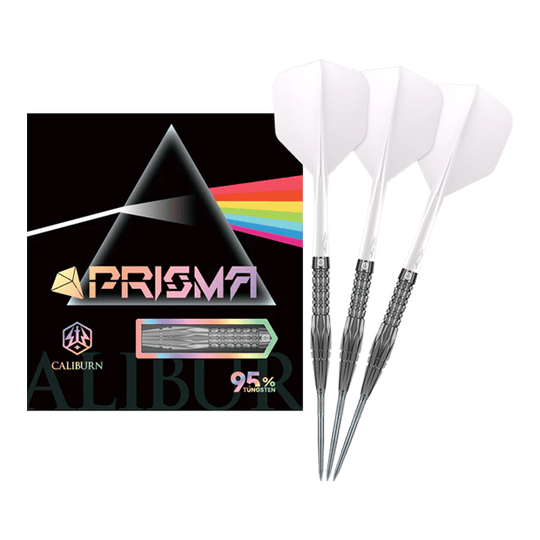 Caliburn Prisma P1 steel darts - 19.5g Caliburn Prisma Steeldarts - 19,5g. Dieses Produkt ist ideal für Dartspieler, die Wert auf Qualität legen.