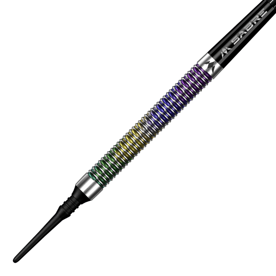 Mission Kaleidos soft darts - 19g Auf dem Bild sieht man Mission Kaleidos Softdarts - 19g. Diese Softdarts sind für Präzision und gutes Handling bekannt.