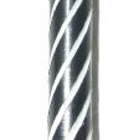 5965190e7e115c83 Dies ist ein schwarzer Nylon-Schaft für Darts mit weißen, spiralförmigen Linien. Das Produkt trägt den Namen "Spiroline Nylon Shafts (ohne Ring) Schwarz/Weiß".