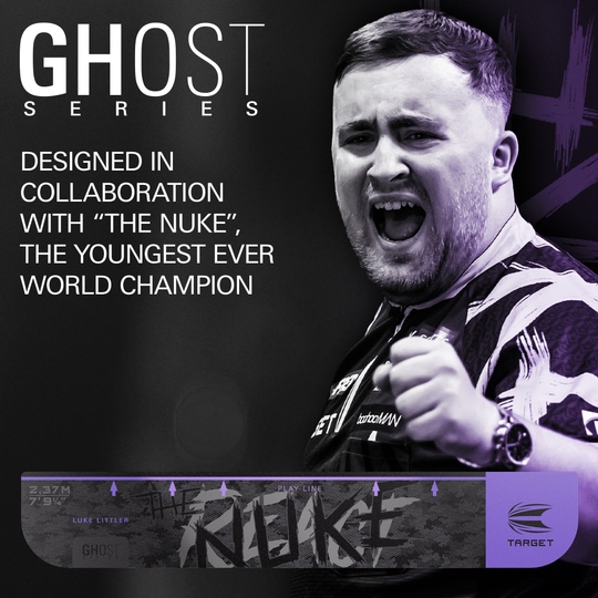 Target Throw Line Ghost-Series Luke Littler throw line Zu sehen ist die Target Throw Line Ghost-Series Luke Littler Abwurflinie. Diese Abwurflinie dient als Markierung für präzises Dartspiel.
