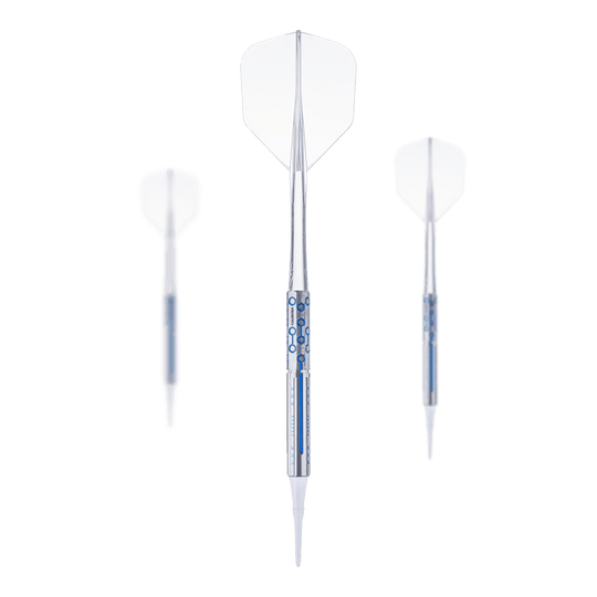 Caliburn Starships Series Demeter Softdarts - 20g Das Bild zeigt die Caliburn Starships Series Demeter Softdarts mit einem Gewicht von 20g. Es handelt sich um ein Set von hochwertigen Softdarts für präzises Dartspiel.
