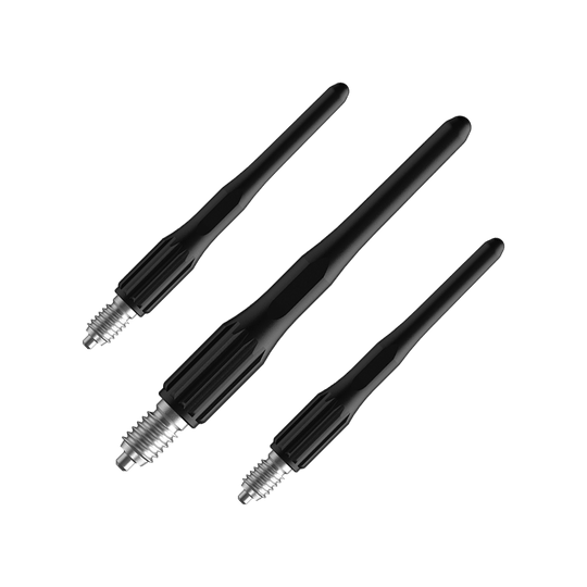 Abgebildet ist das Set Bulls NL Convertible Point Softdartspitzen - 15er Pack - Schwarz. Das Set enthält mehrere Spitzen.