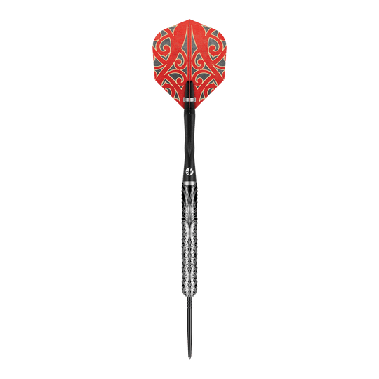Shot Warrior Taiaha Turbo Point Steeldarts Abgebildet sind mehrere Shot Warrior Taiaha TurboPoints Steeldarts. Die Darts sind im Set angeordnet.
