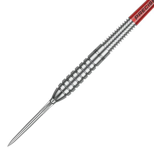 Gezeigt werden die Precise 180 Paul Meyer Version 1 Steeldarts. Diese Darts sind für Profis und Hobbyspieler geeignet.