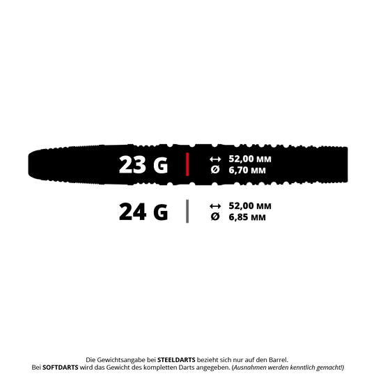 Target Japan Mizu Series 01 Swiss Point Steel Darts Abbildung eines Target Japan Mizu Series 01 SP Steeldarts. Der Dartpfeil liegt freigestellt auf hellem Hintergrund.