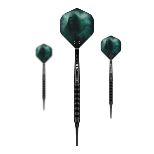 Bullet Shadow Softdarts - 20g Abgebildet ist das Set Bullet Shadow Softdarts - 20g. Die Pfeile sind hochwertig verarbeitet und ideal für das Softdartspiel.