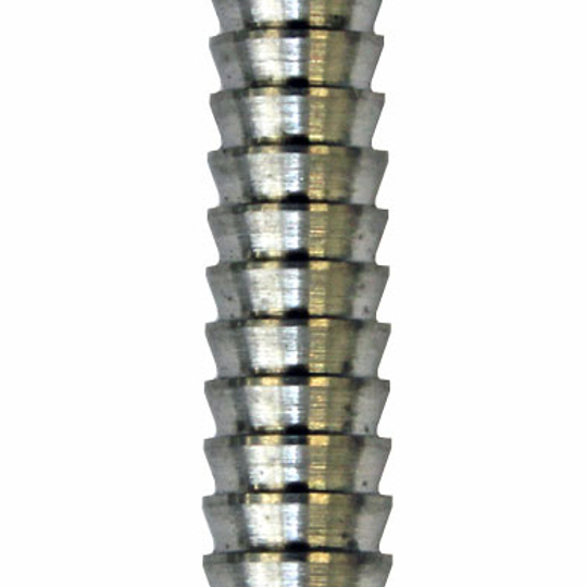 mc65200c0b291823 Das Bild zeigt das Produkt „McDartex 1 Shark“, einen zylindrischen, metallischen Gegenstand. Er besitzt eine geriffelte Oberfläche mit regelmäßigen Einkerbungen.