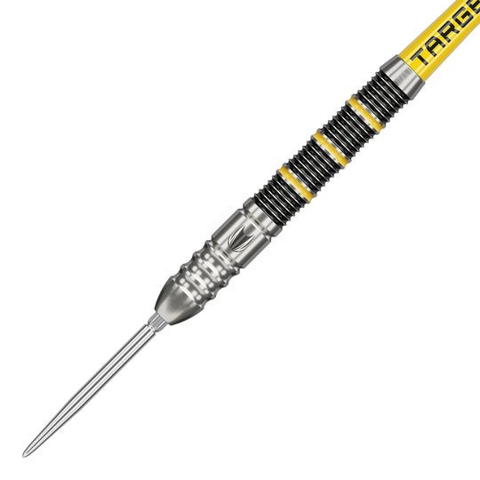Target Buzz 02 Swiss Points steel darts Gezeigt werden die Target Buzz 02 Swiss Points Steeldarts. Sie sind ideal für professionelle Dartspieler.