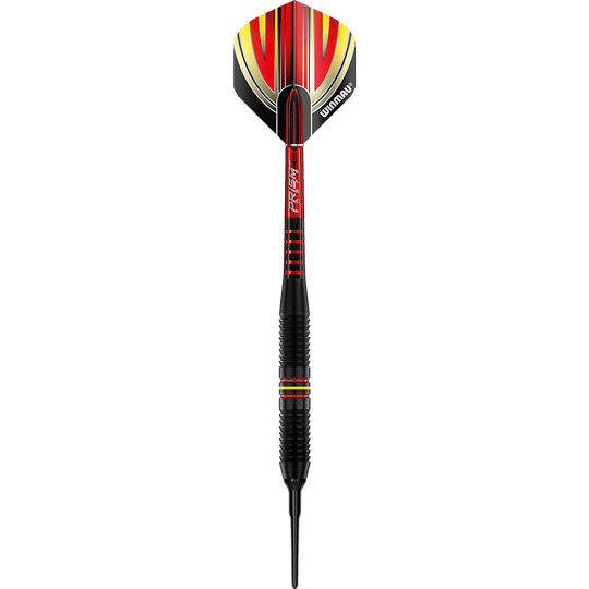 Winmau Outrage V1 Black Coated Brass Soft Darts - 18g