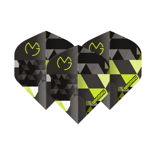 Winmau Prism Delta MvG Logo Green No2 Standard Flights Winmau Prism Delta MvG Logo Green No2 Standard Flights sind zu sehen. Das Produkt wird häufig bei Darts verwendet.