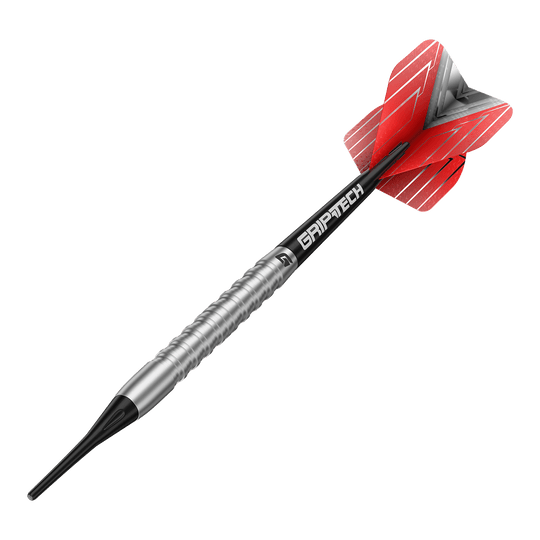Abgebildet sind die GOAT Podium Silver Softdarts mit einem Gewicht von 18g. Die silbernen Darts sind speziell für das Softdart-Spiel entwickelt.