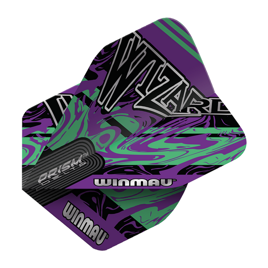 Winmau Prism Delta Wizard PurpleGreen Standard Flights