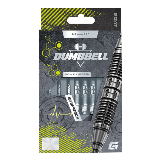 GOAT Dumbbell Steel Darts Hier sieht man die GOAT Dumbbell Steeldarts. Die Steeldarts besitzen ein unverwechselbares Aussehen.