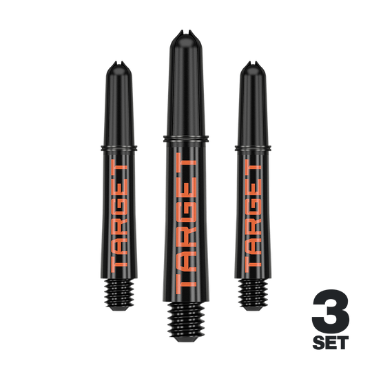 Target Pro Grip TAG Shafts - 3 Sets - Black Orange